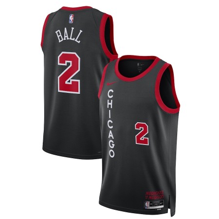 Dres Chicago Bulls Lonzo Ball Nike 2023-24 City Edition Crno Swingman